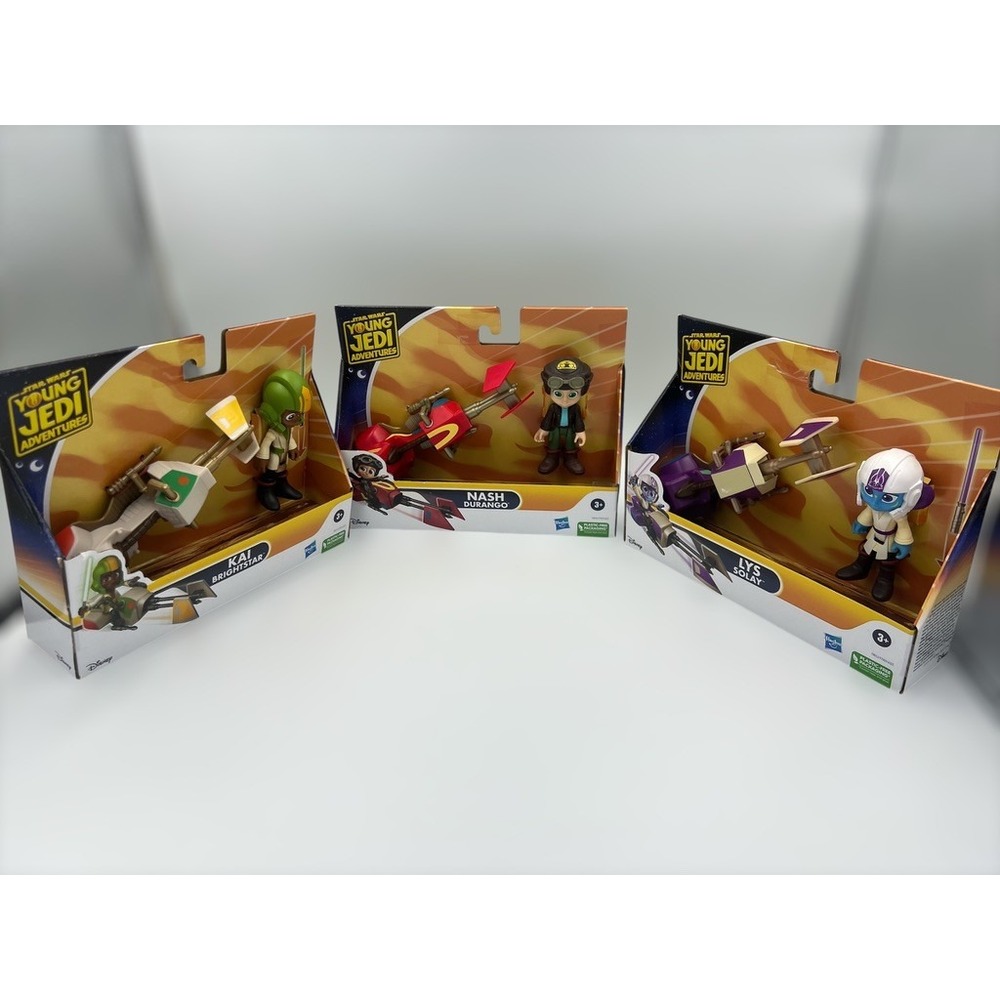 Star Wars Young Jedi Adventures‎ Figure Speeder Bike 3-Pack Set (Kai Nash Lys)